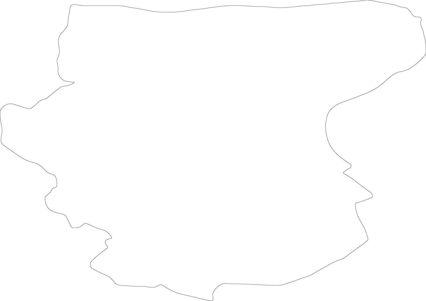 Foggia Italy outline map vector