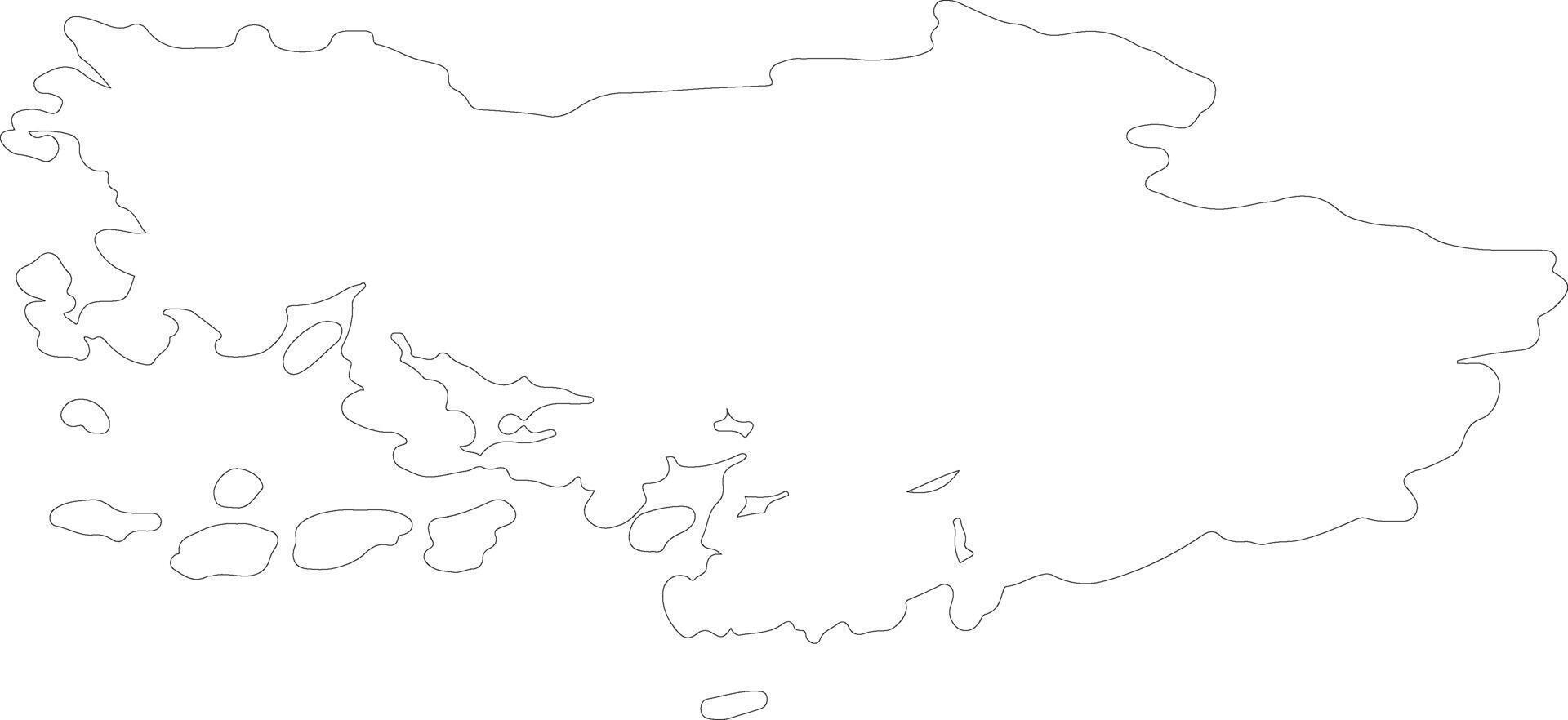Finlandia apropiado Finlandia contorno mapa vector