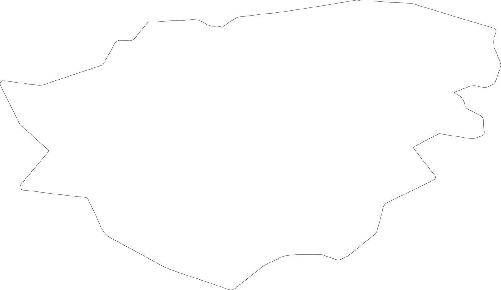 Doncaster United Kingdom outline map vector