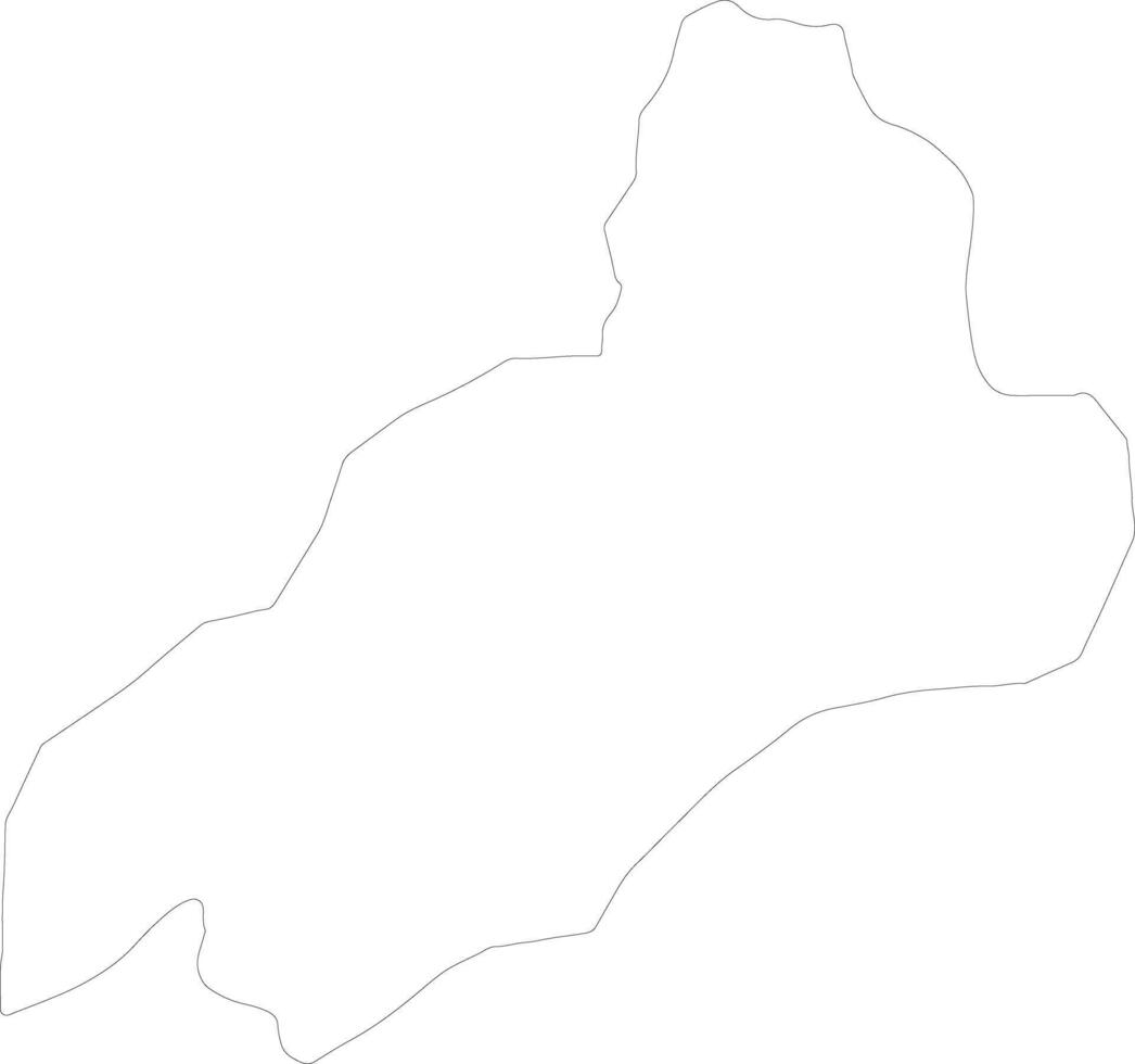 Dalaba Guinea outline map vector