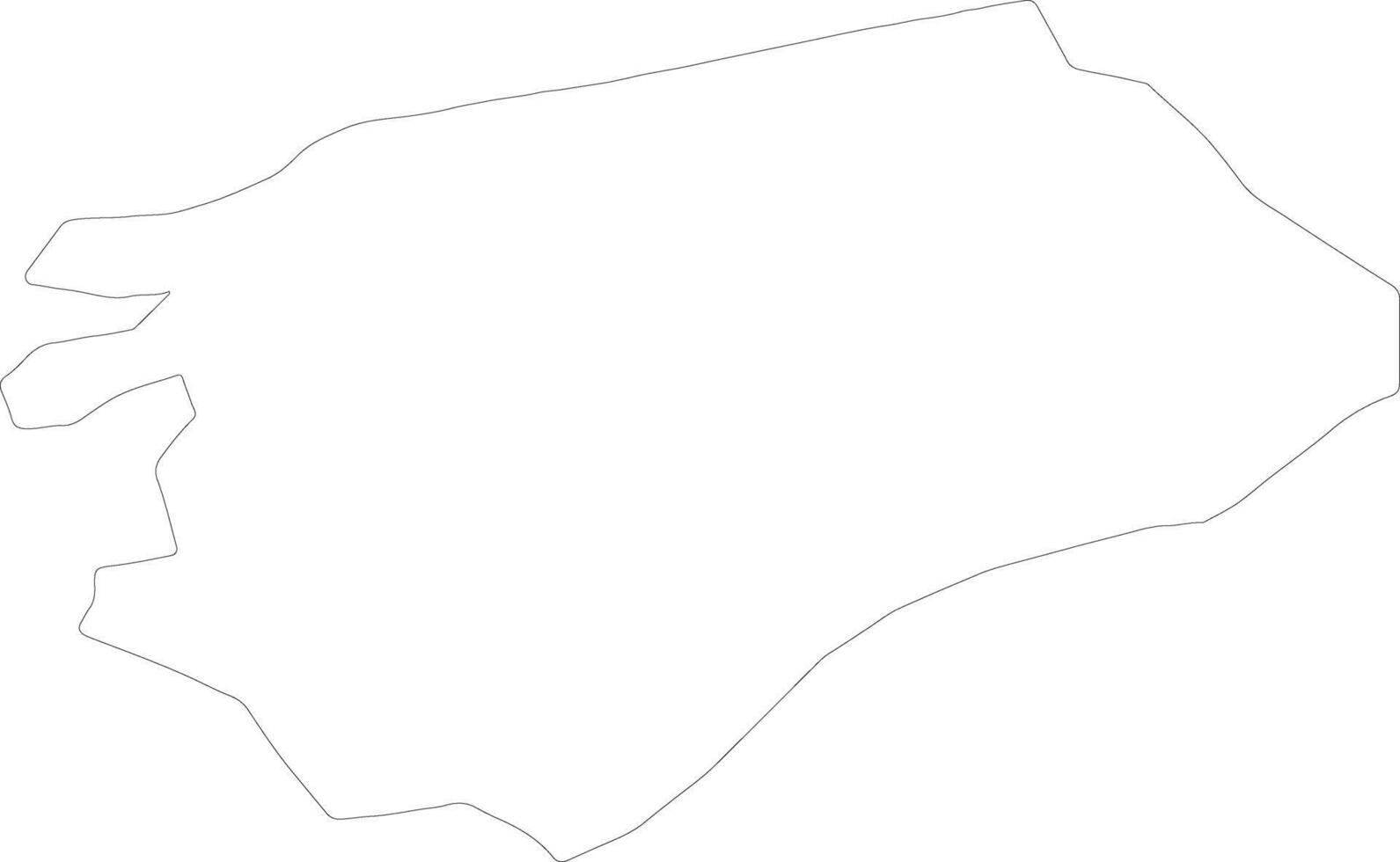 Fuzuli Azerbaijan outline map vector