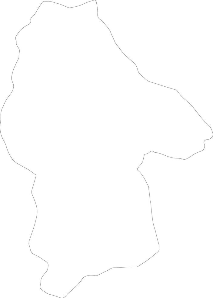 Gnagna Burkina Faso outline map vector