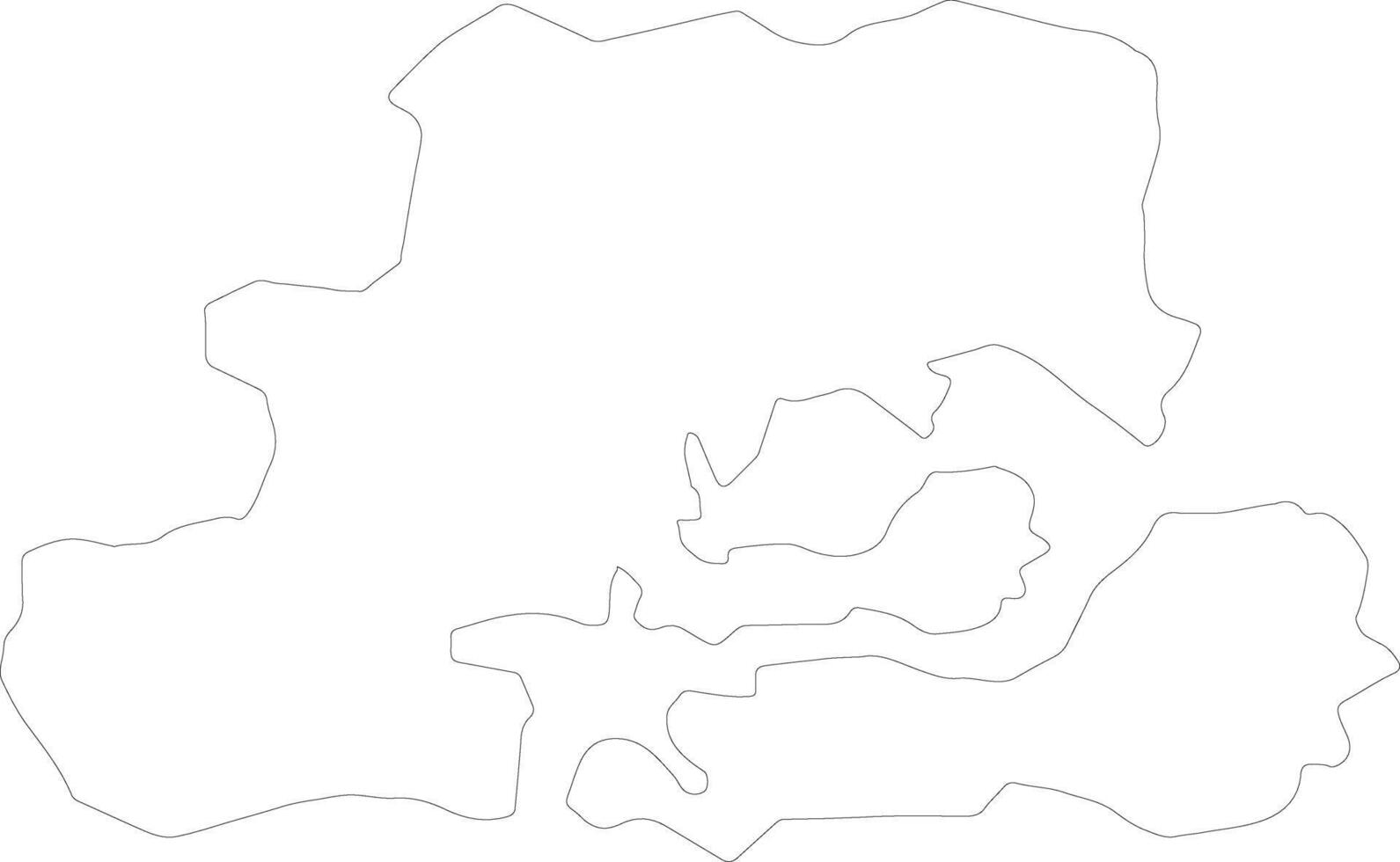 Csongrad Hungary outline map vector