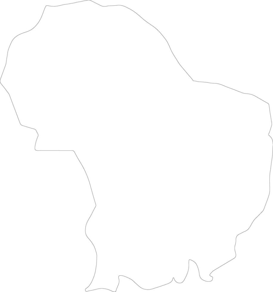 Daga Bhutan outline map vector