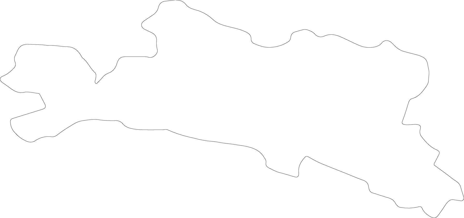 Genova Italy outline map vector