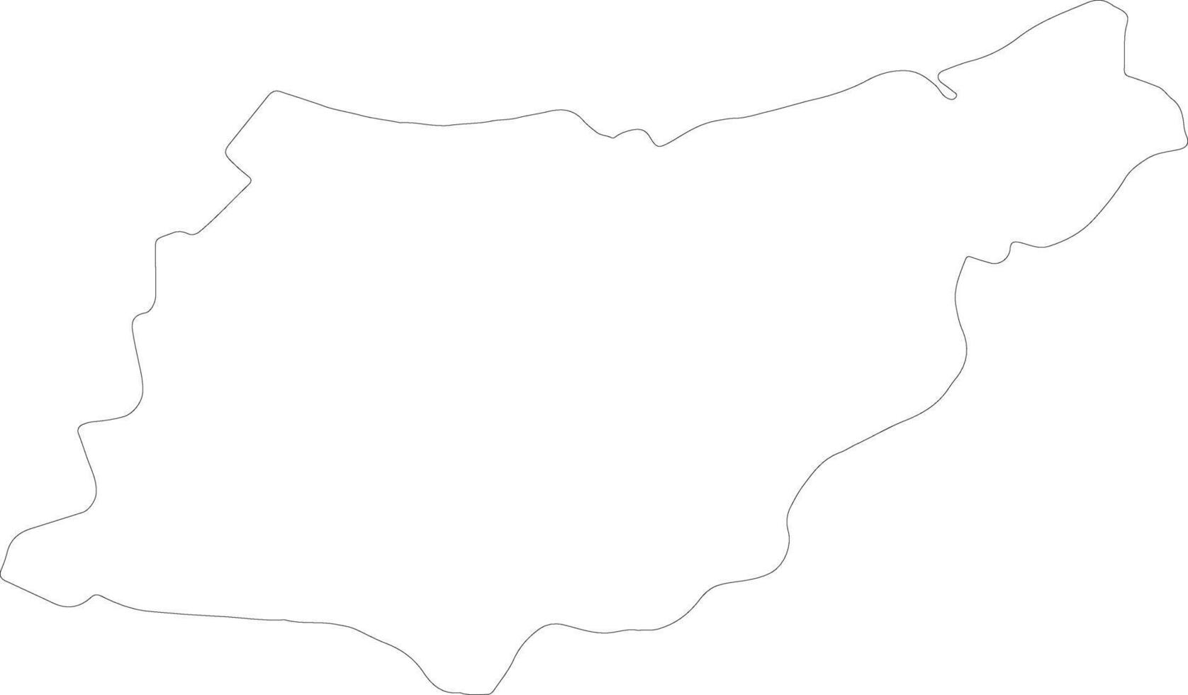 Gipuzkoa Spain outline map vector