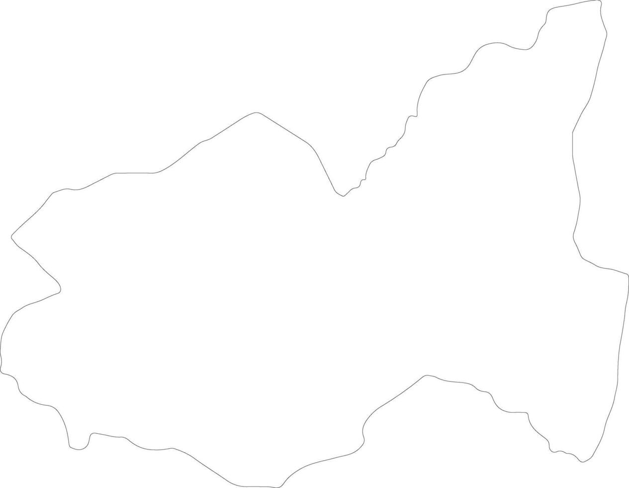Gourma Burkina Faso outline map vector
