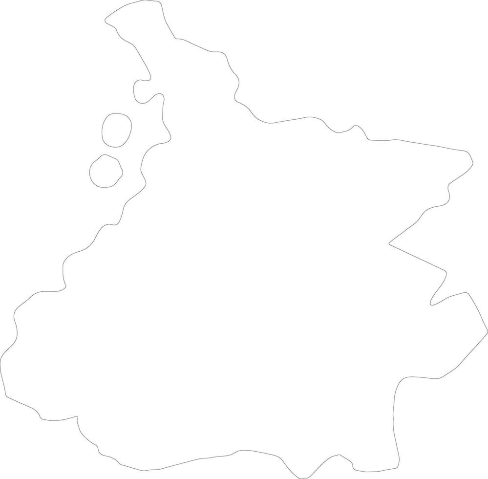 Hautes-Pyrenees France outline map vector