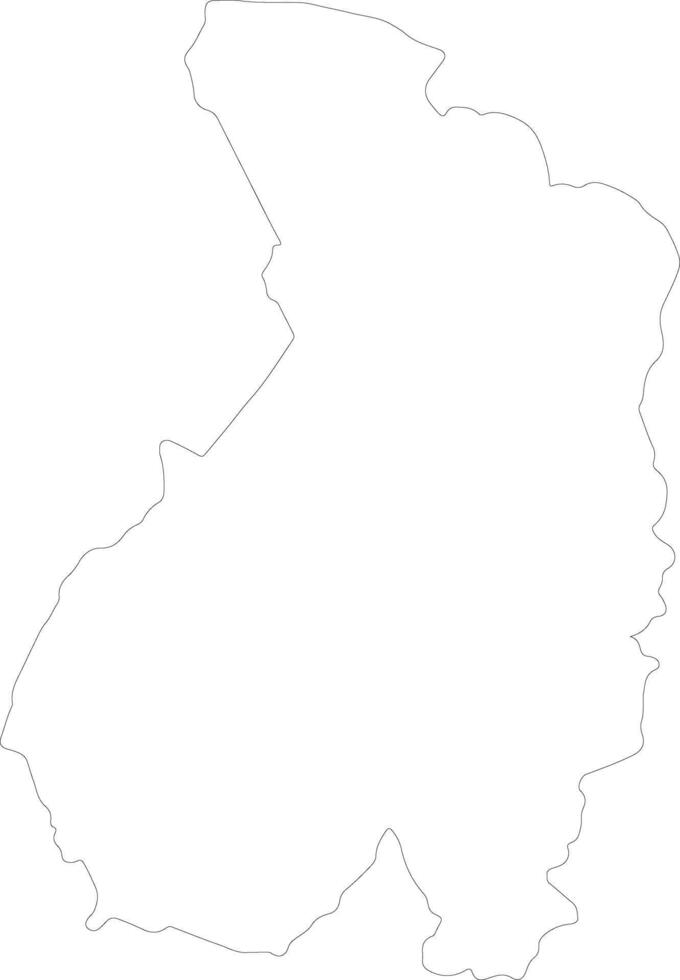 Haut-Ogooue Gabon outline map vector