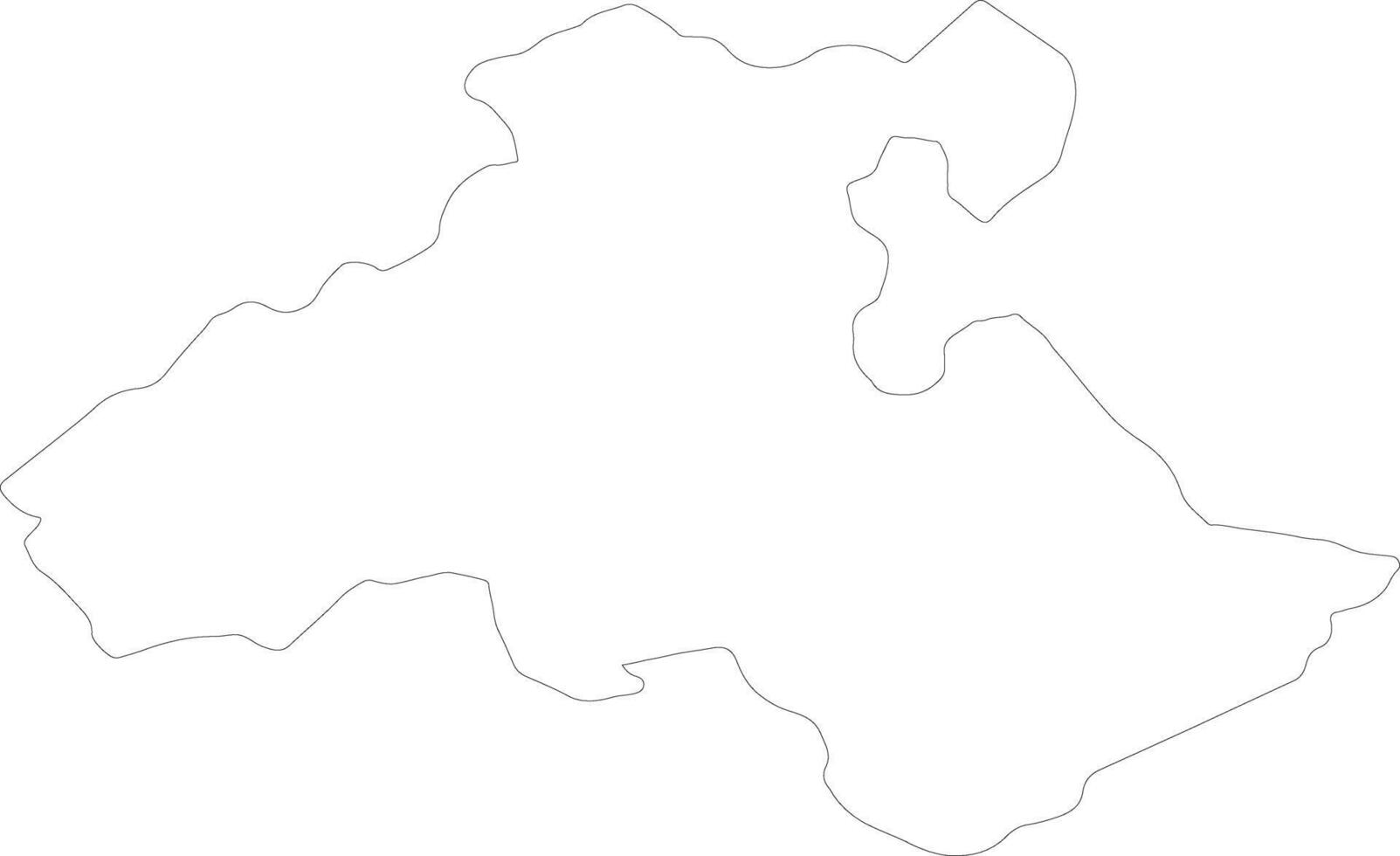Heves Hungary outline map vector