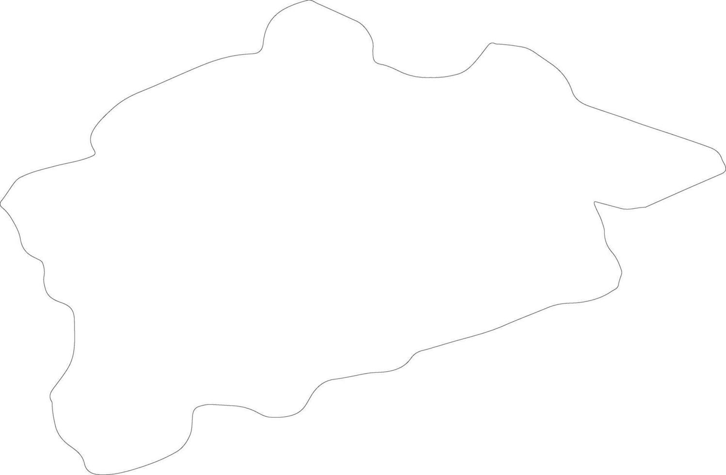 Guelma Algeria outline map vector