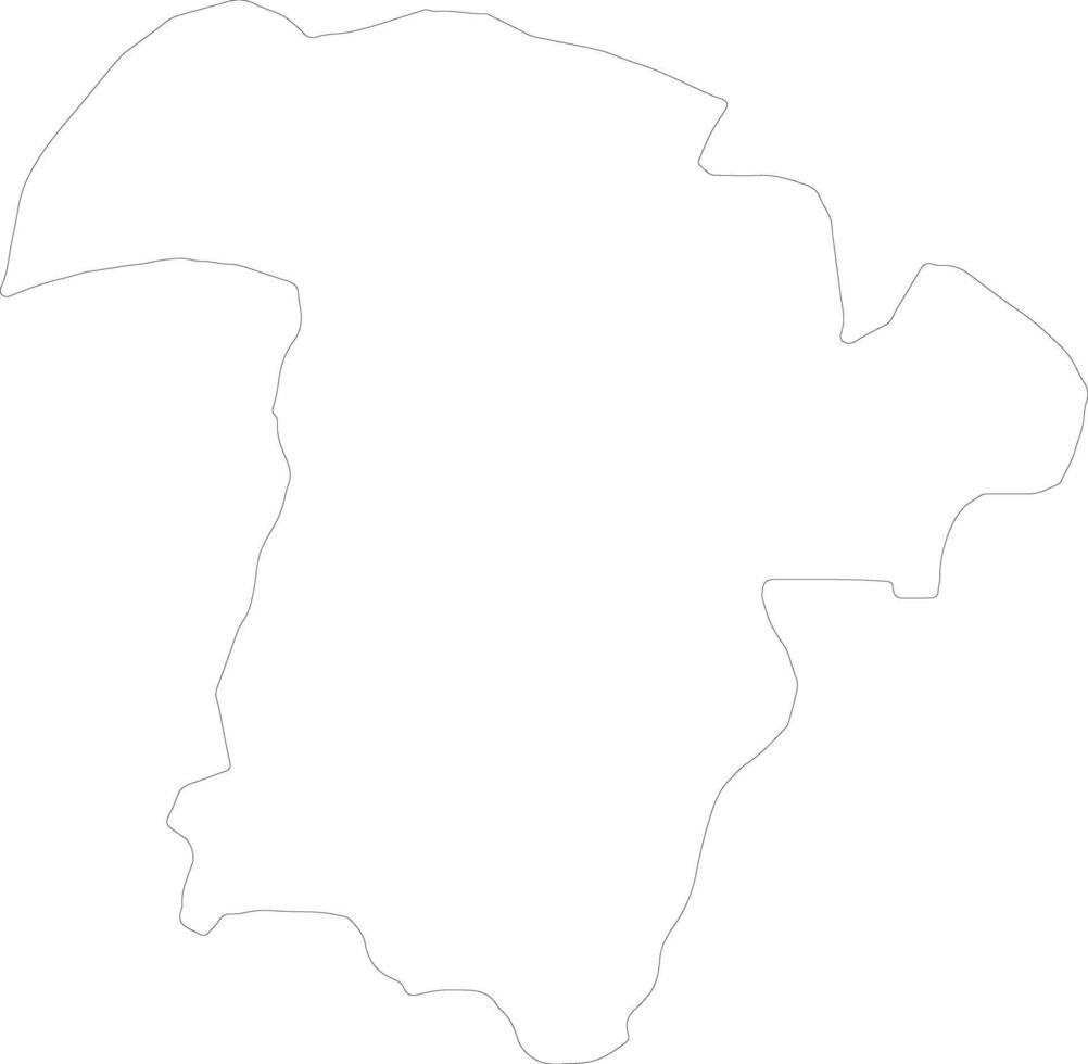 yoba burkina faso contorno mapa vector