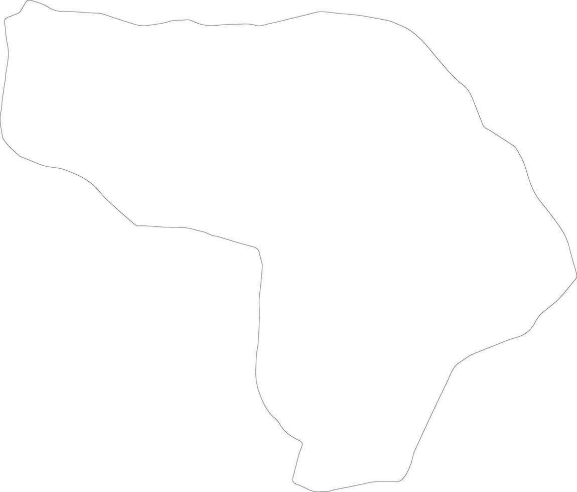 Kapisa Afghanistan outline map vector
