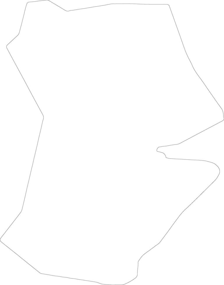 Hillingdon United Kingdom outline map vector