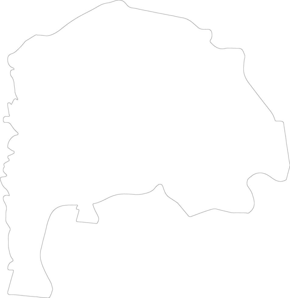 Irbid Jordan outline map vector