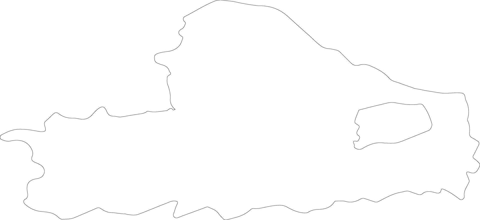 Gyor-Moson-Sopron Hungary outline map vector