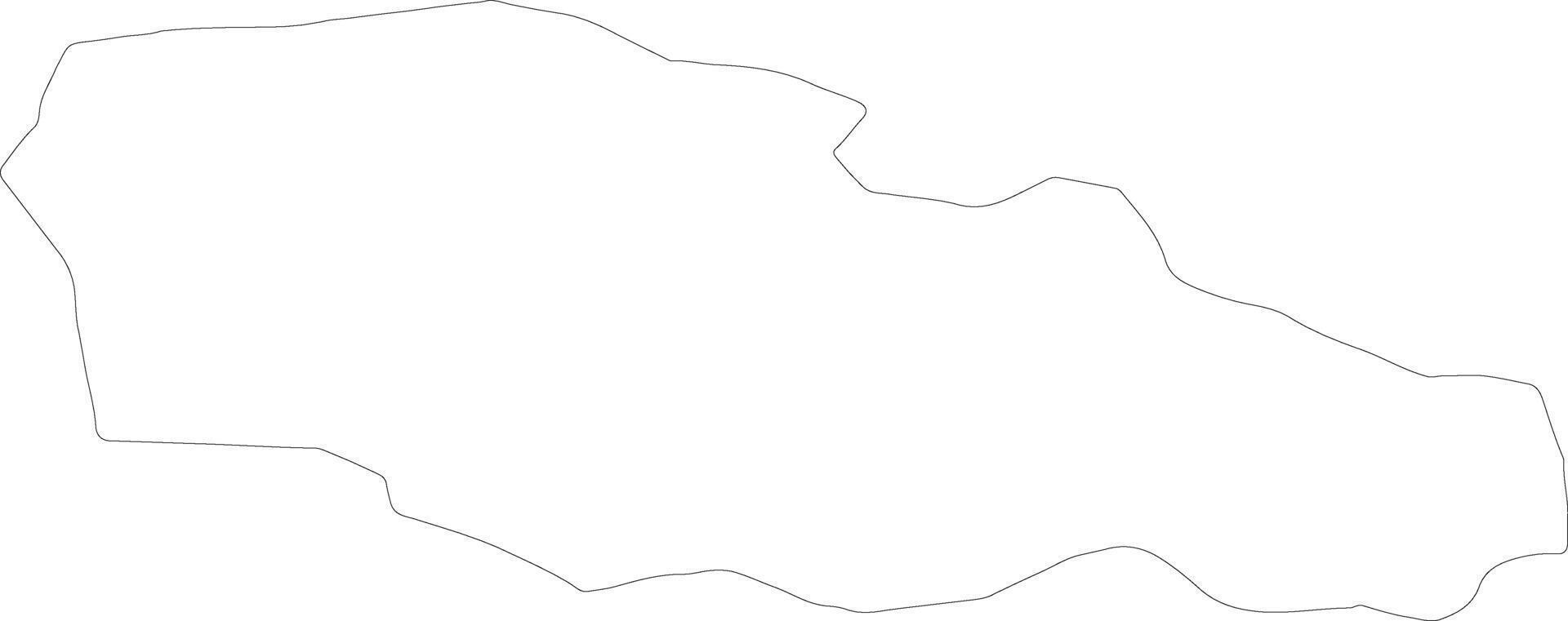 Guria Georgia outline map vector