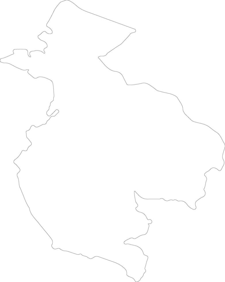 Guanacaste Costa Rica outline map vector