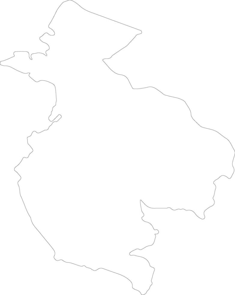 Guanacaste Costa Rica outline map vector