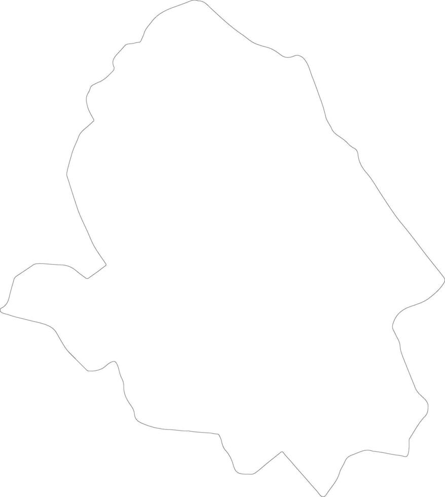 Ha Bhutan outline map vector