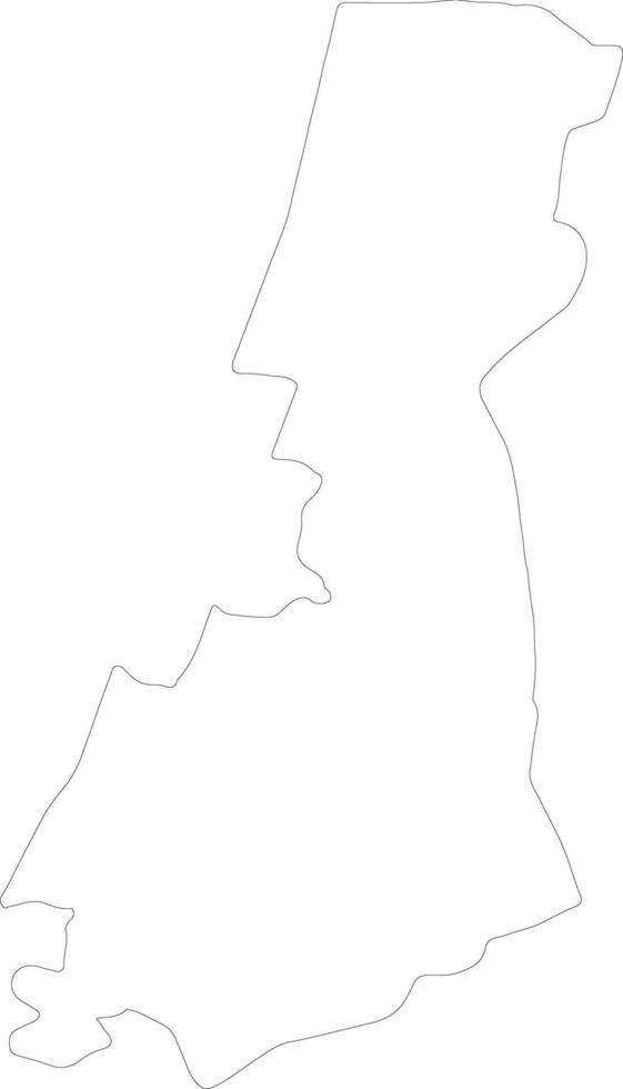 HaMerkaz Israel outline map vector