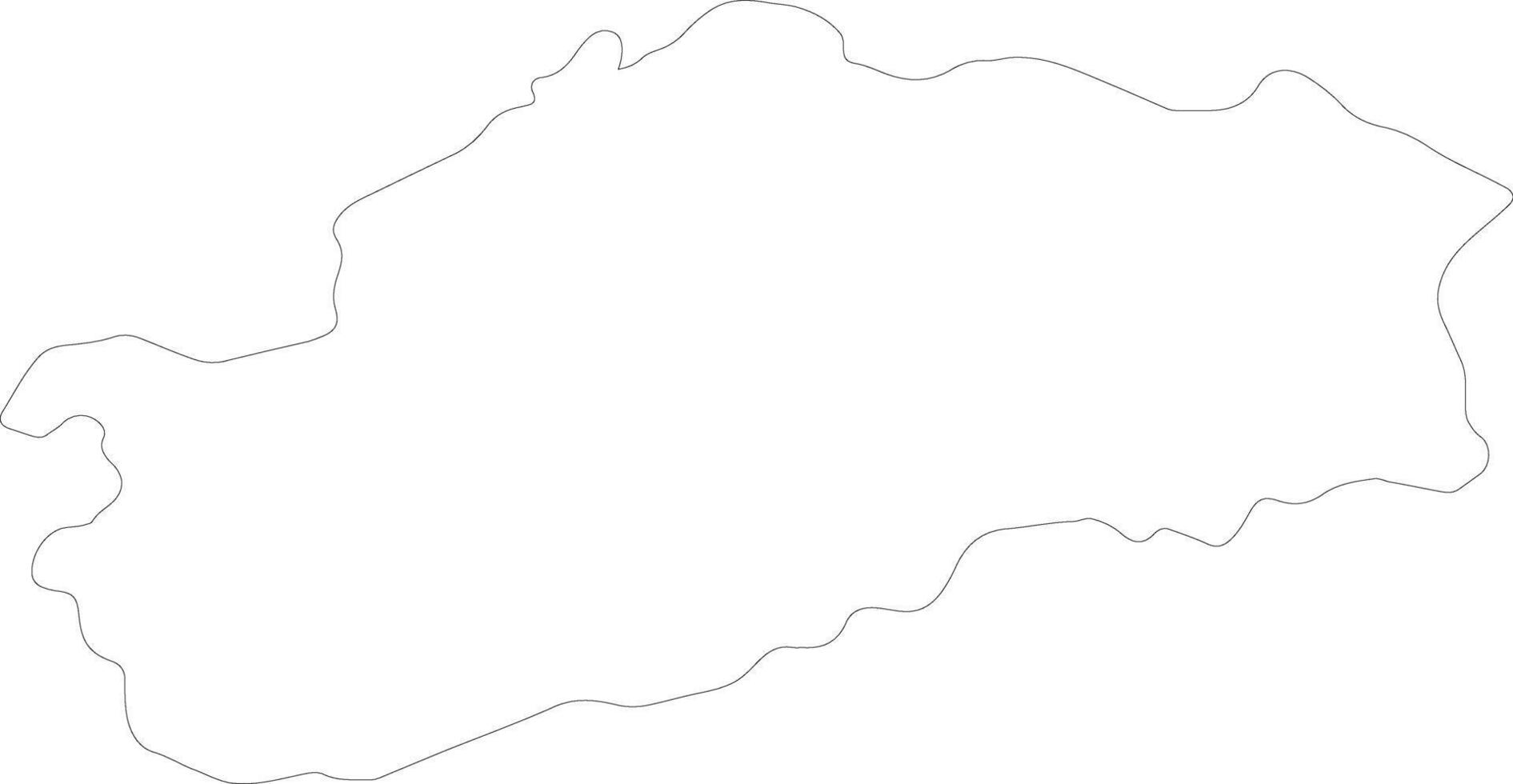 Haute-Saone France outline map vector