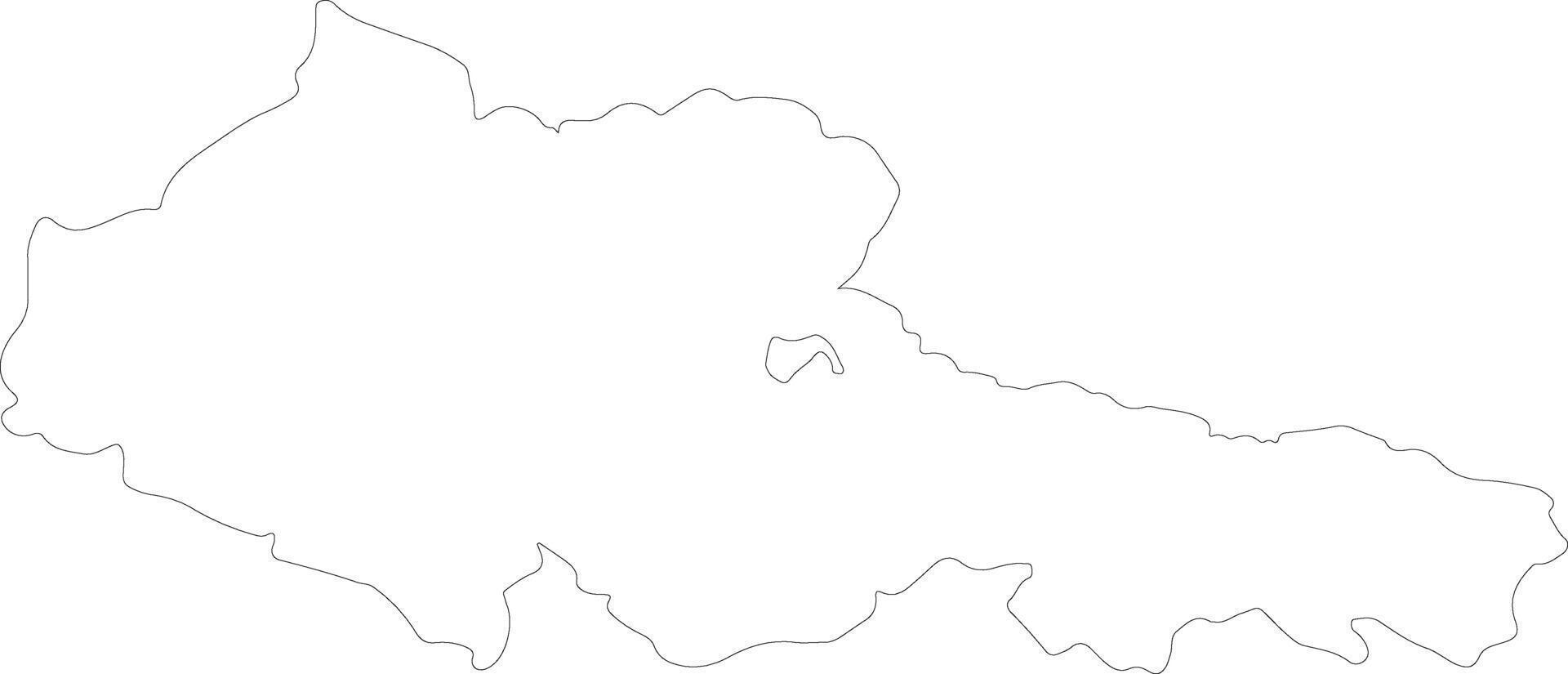 Holguin Cuba outline map vector