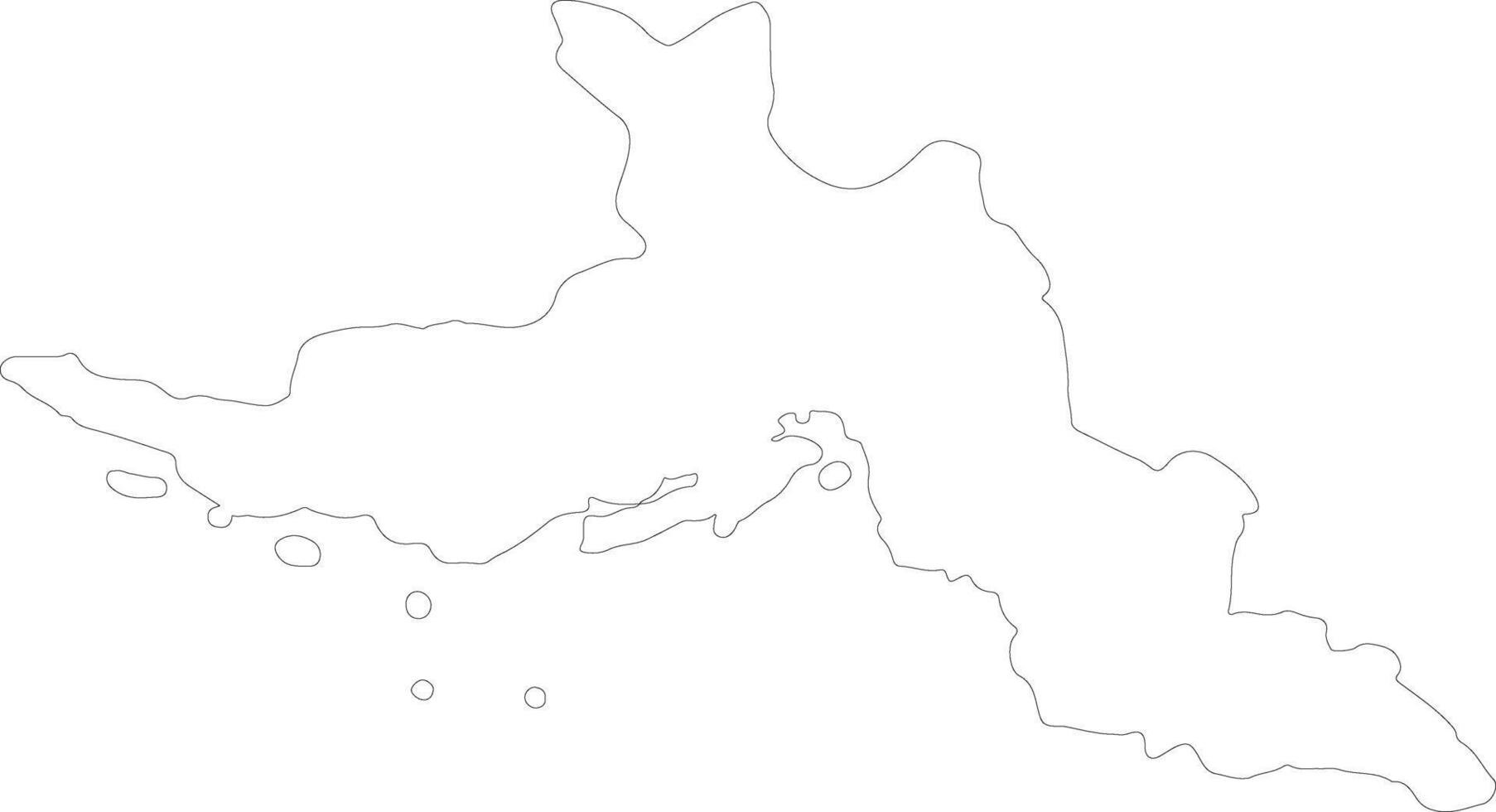 hormozgan corrí contorno mapa vector