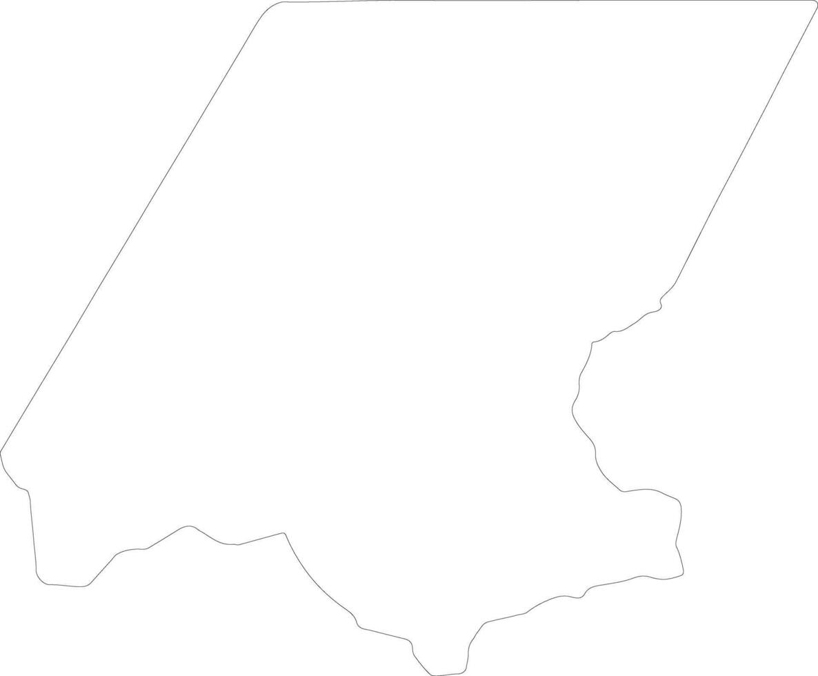 Huehuetenango Guatemala outline map vector