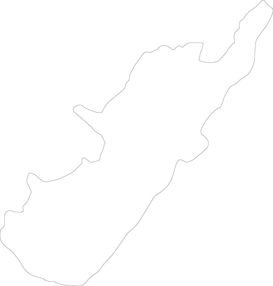 huila Colombia contorno mapa vector