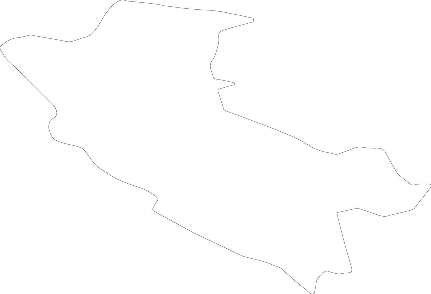 Independencia Dominican Republic outline map vector