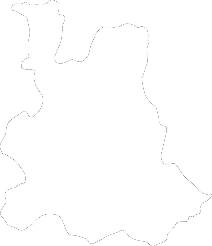 Houet Burkina Faso outline map vector