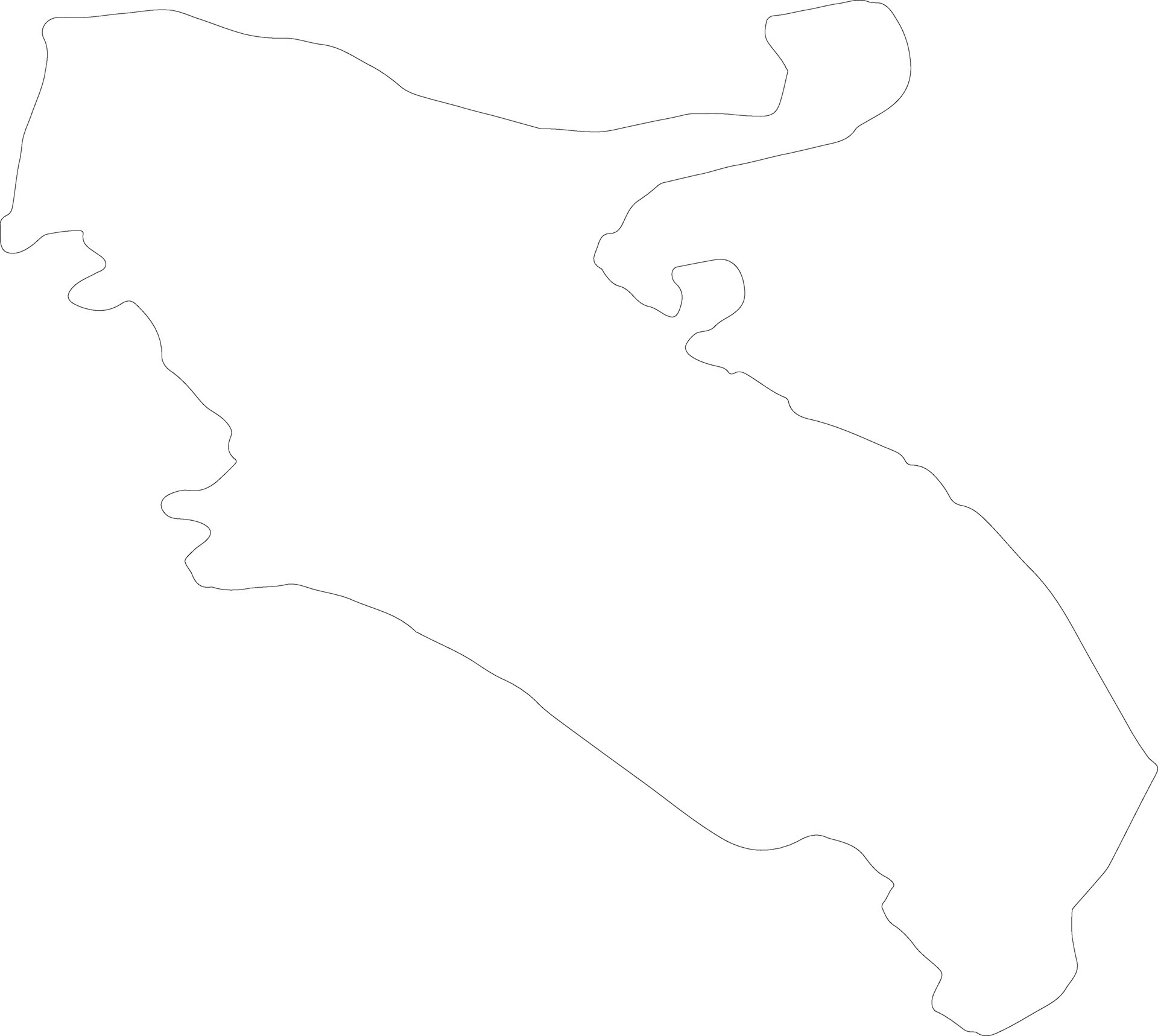 Ilam Iran outline map 38096917 Vector Art at Vecteezy