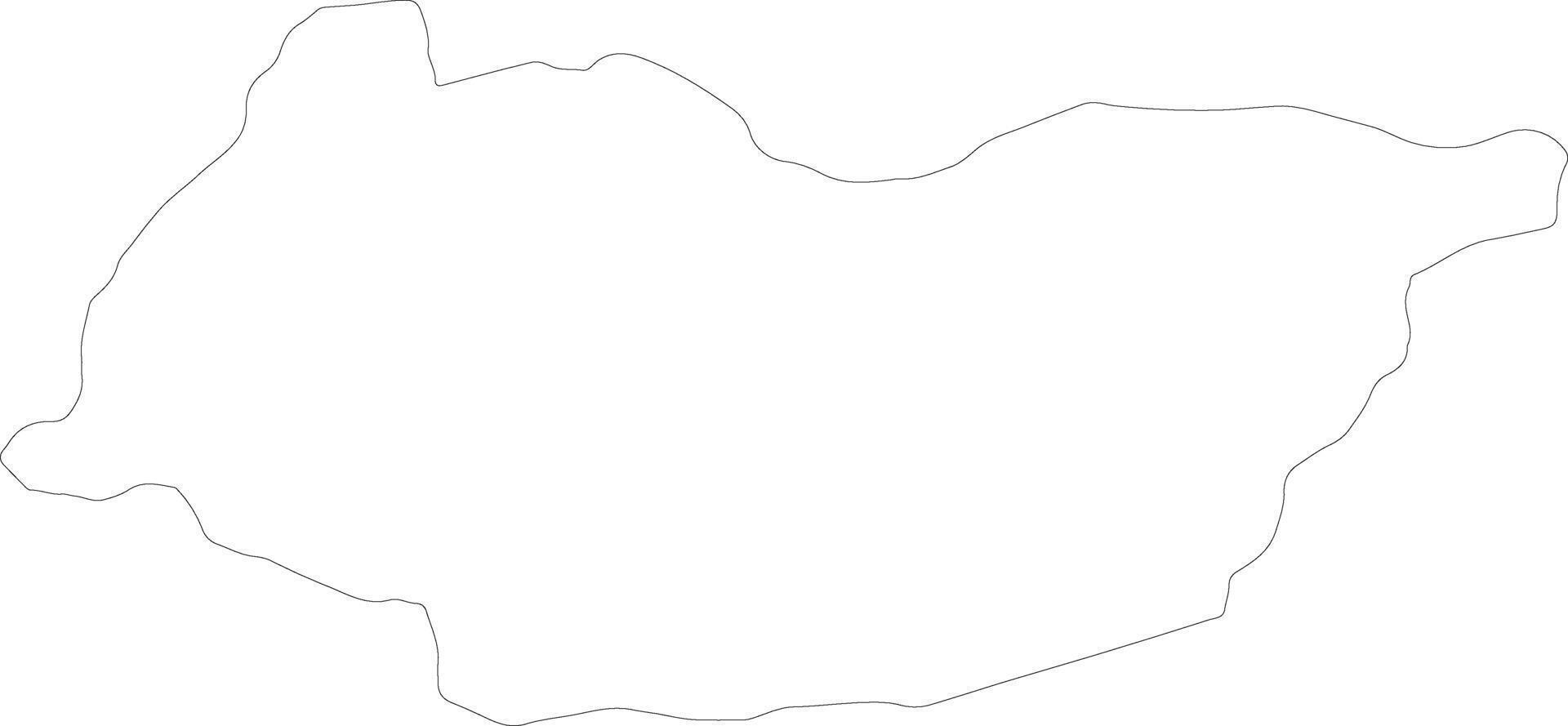 Imereti Georgia outline map vector