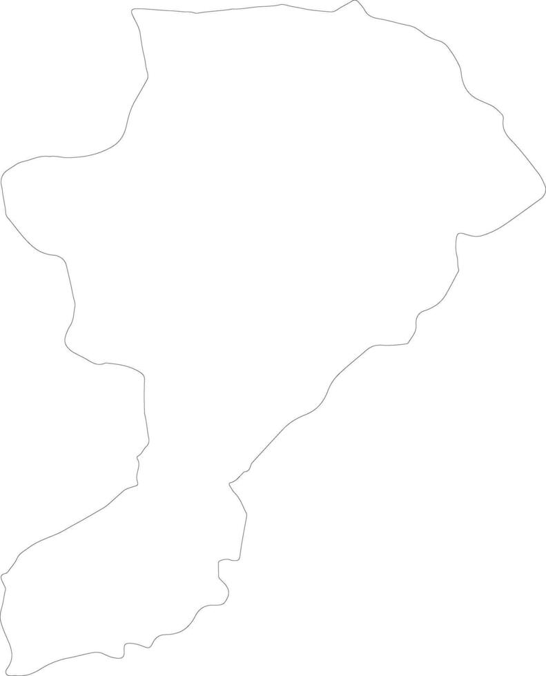 Intibuca Honduras outline map vector