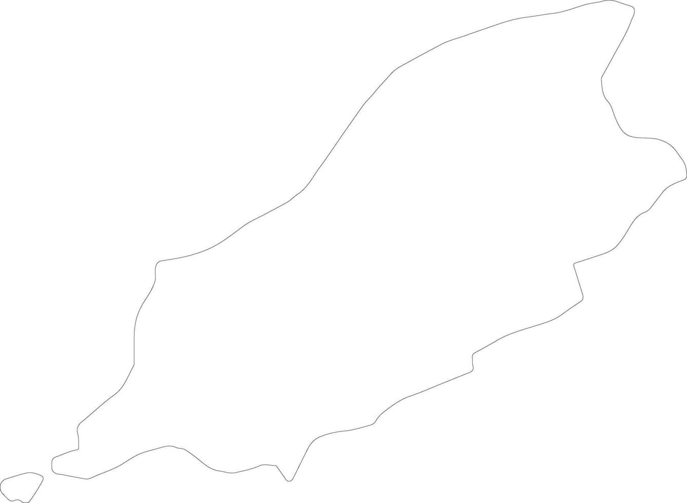 Isle of Man Isle of Man outline map vector