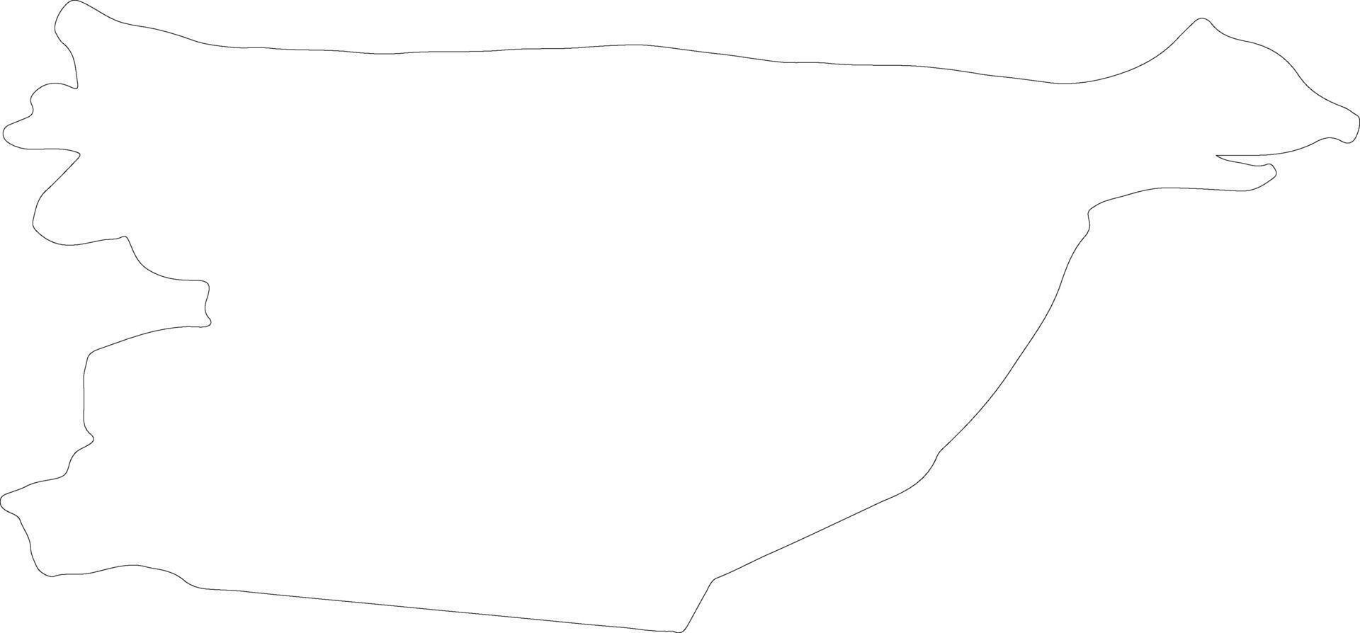 Ida-Viru Estonia outline map vector