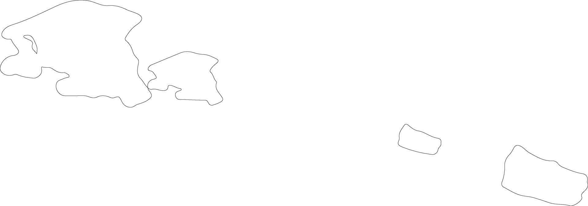 Hovedstaden Denmark outline map vector
