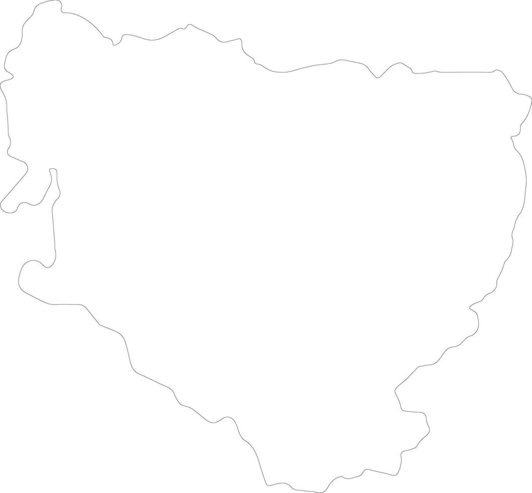 Huesca Spain outline map vector