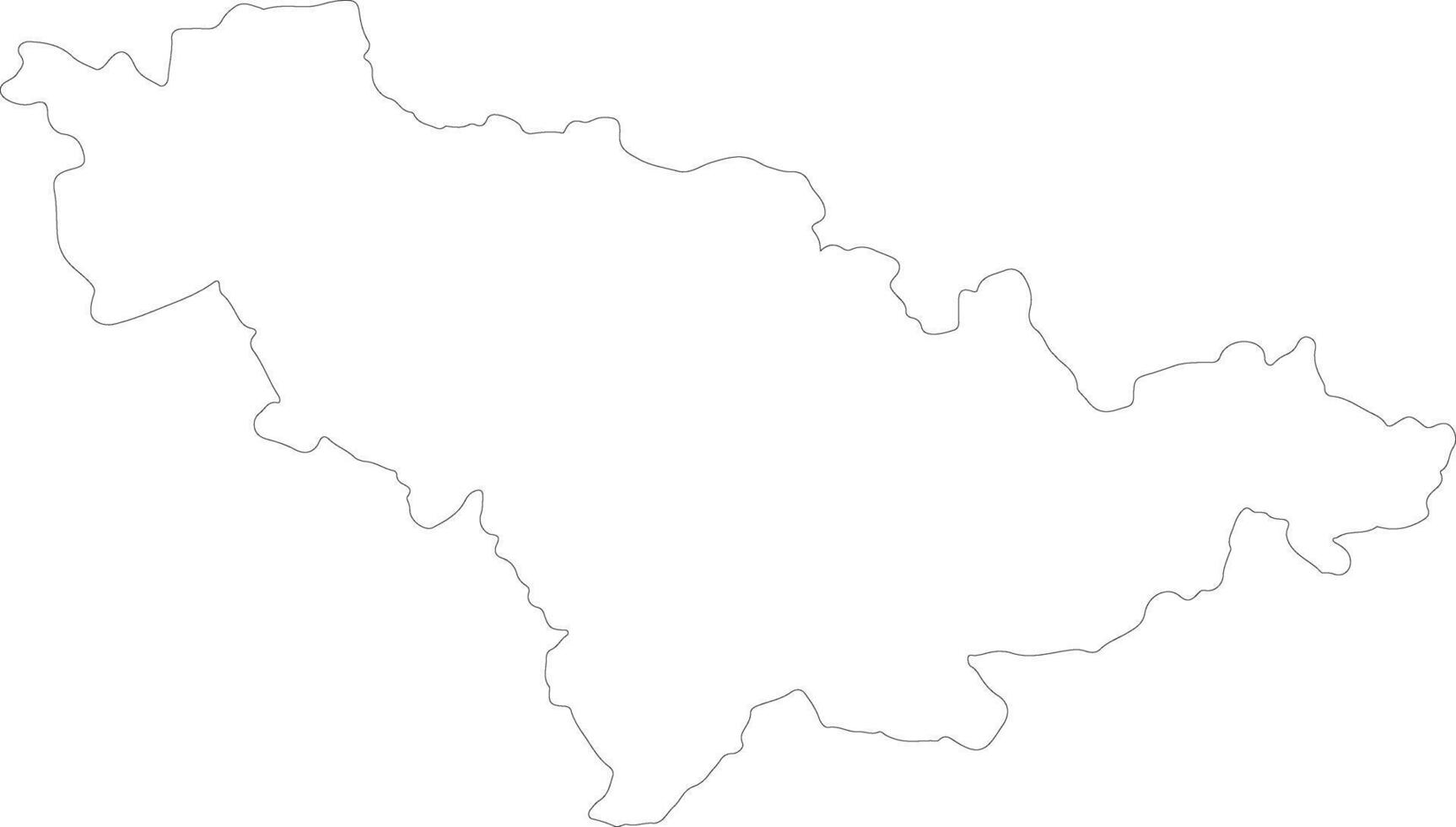 Jilin China outline map vector
