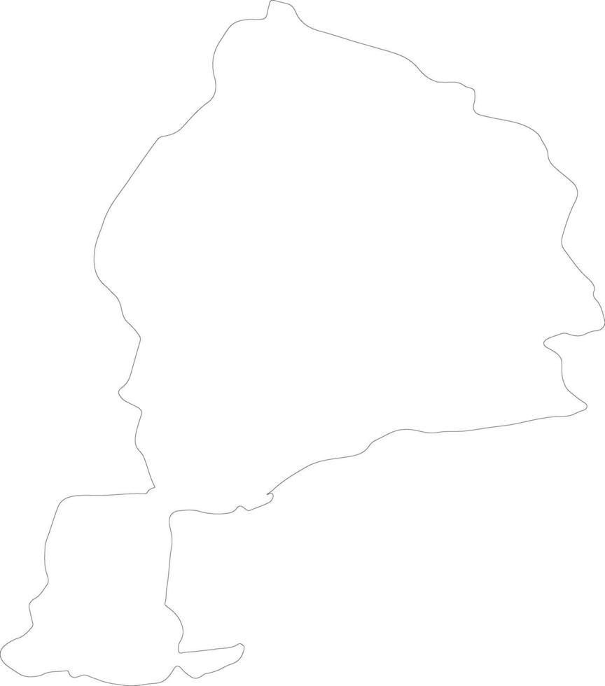 Jawzjan Afghanistan outline map vector