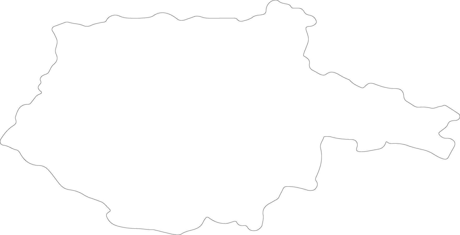 Jihocesky Czech Republic outline map vector