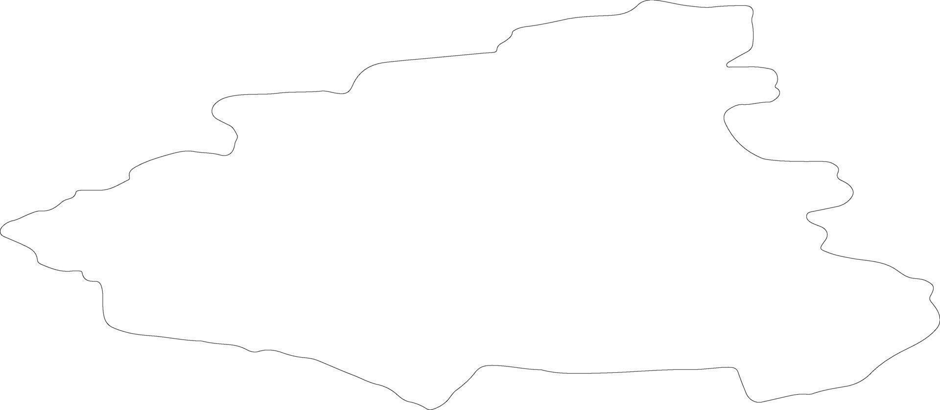 Kainuu Finland outline map vector