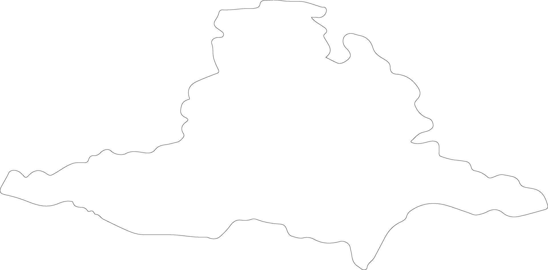 Jihomoravsky Czech Republic outline map vector