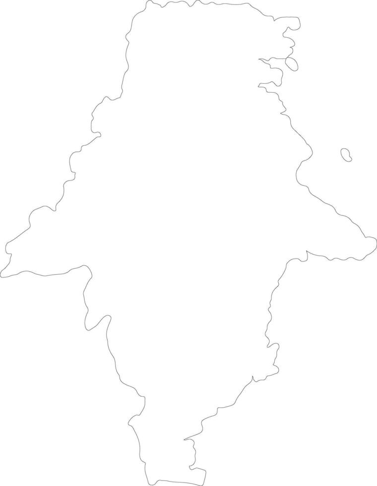 Kalimantan Timur Indonesia outline map vector