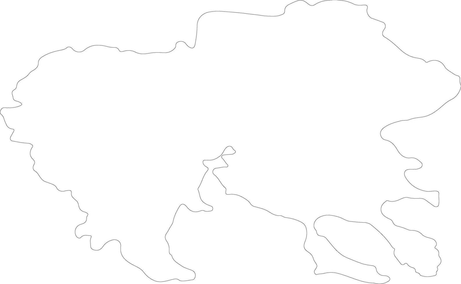 Kentriki Makedonia Greece outline map vector
