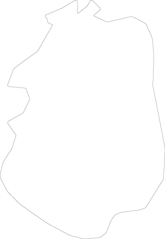 Maio Cape Verde outline map vector