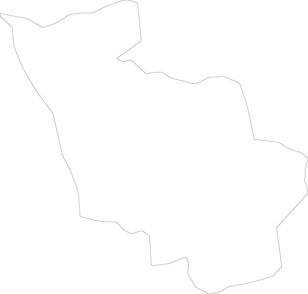 Kayanza Burundi outline map vector