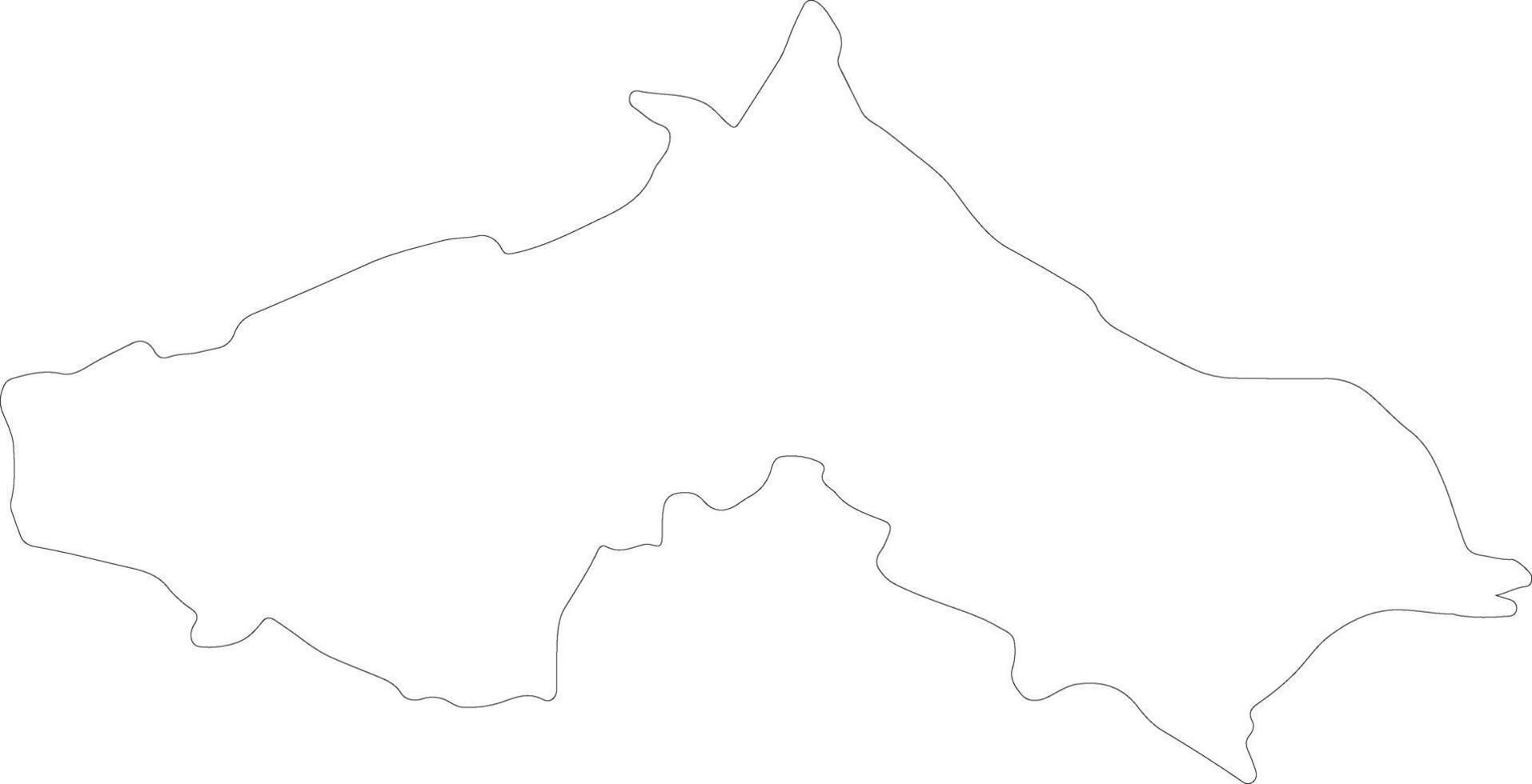 Koprivnicko-Krizevacka Croatia outline map vector