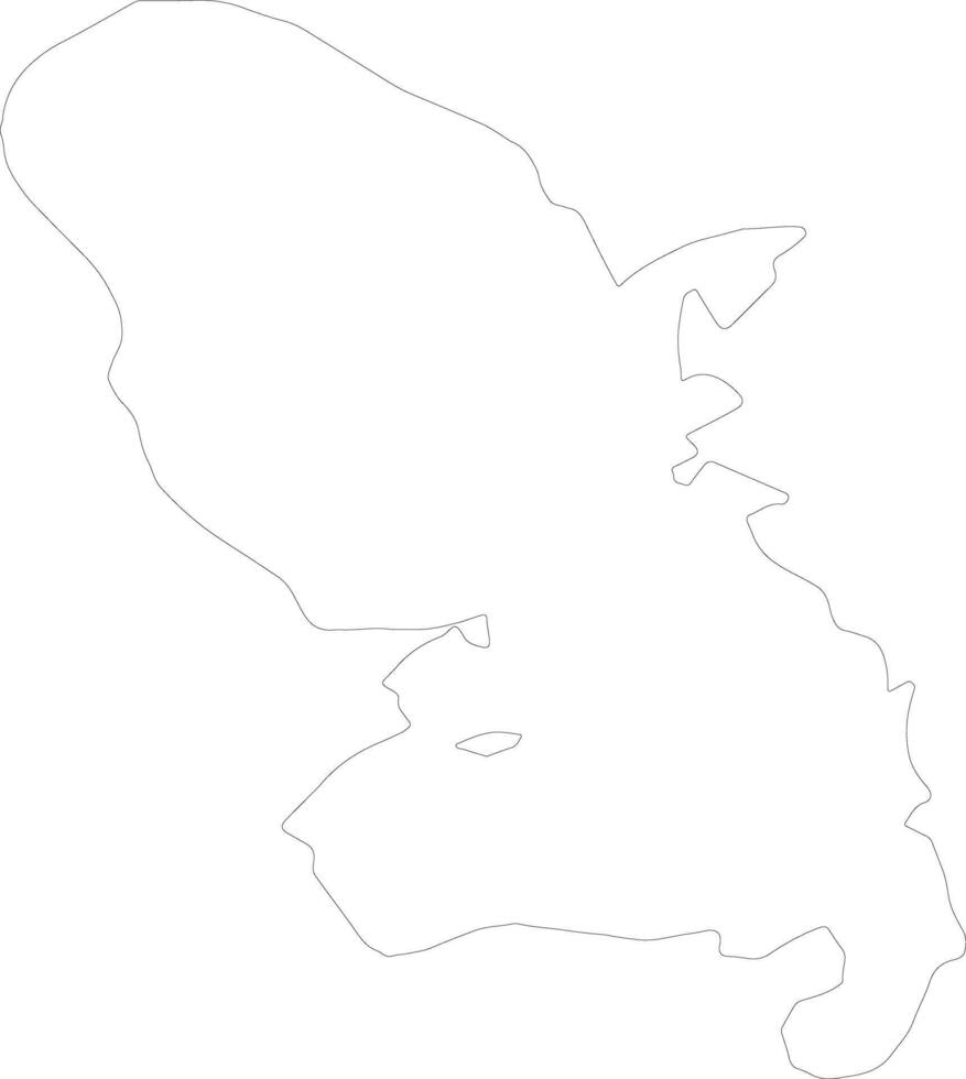 Martinique France outline map vector